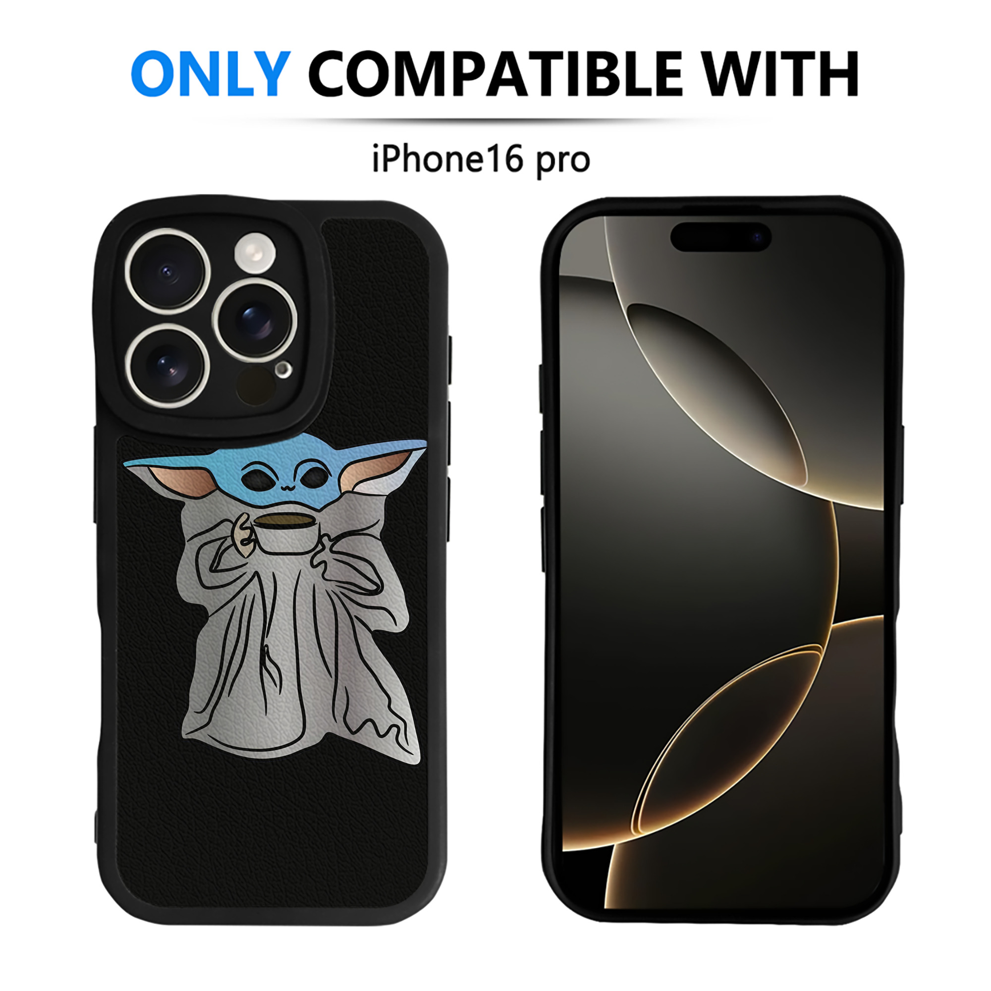 （画像用） スター・ウォーズ Star Wars 【iPhone 16シリーズ対応】シリコンスマホケース（レザー調） 材質：シリコン